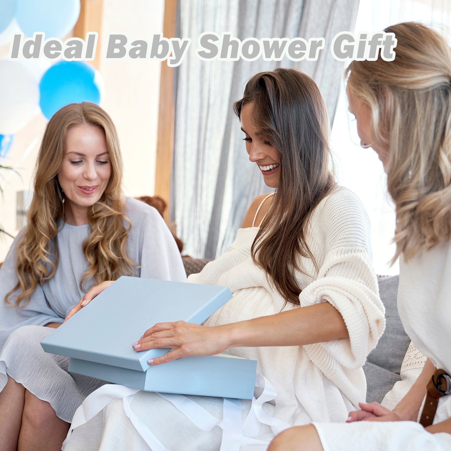 Collapsible Baby Bathtub for Infants, Bath Tub with Cushion and Thermometer, for Newborn to Toddler Portable Travel Multifunctional Bathing 0-2 years (Bear/Gray)