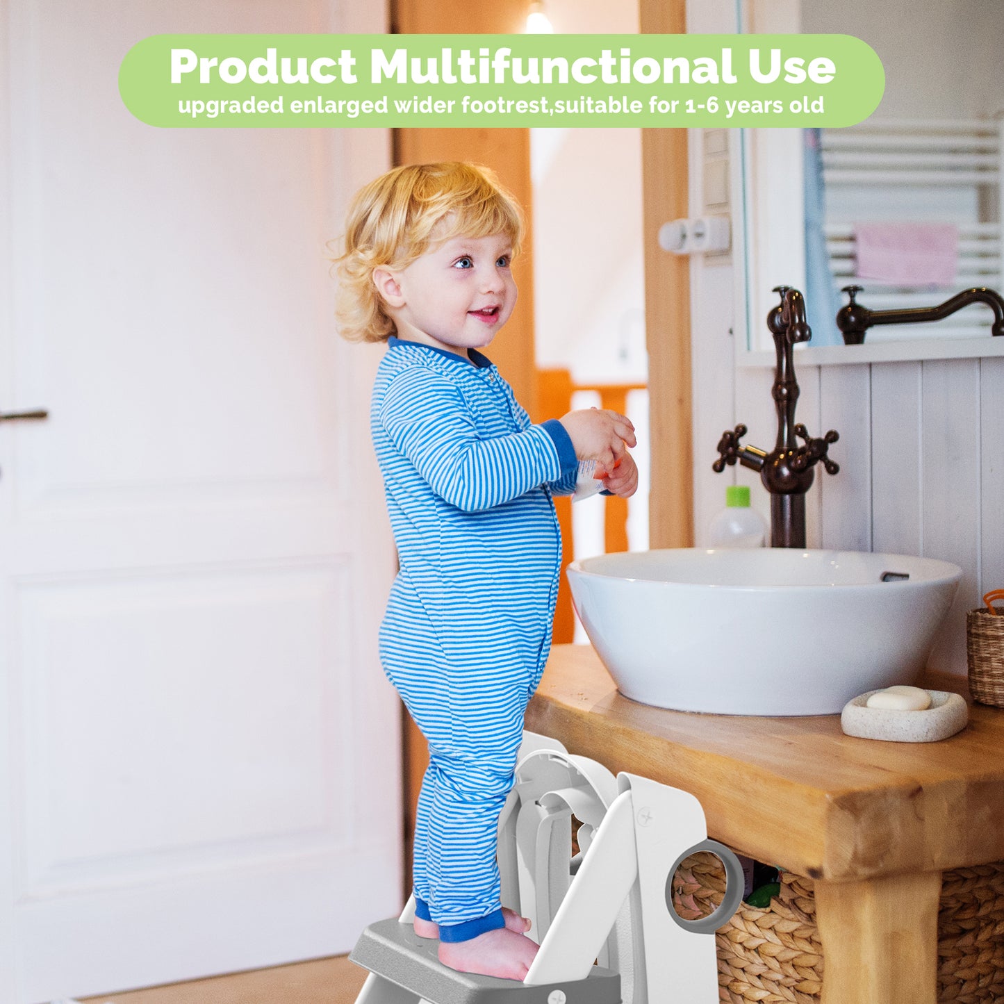 Bear potty training seat, upgrade toddler toilet seat with triangle base structure for kids boys girls, 2 in 1 bathroom potty training, waterproof cushioned mat with anti-slip pad (Grey)